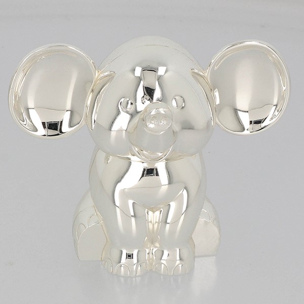 Elephant Silver Plated Money Box