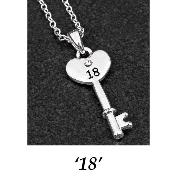 Equilibrium Silver Plated Key Pendant 18th