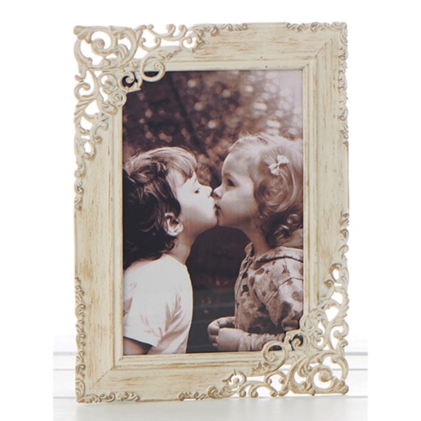 Old Cream Lace Frame 5x7