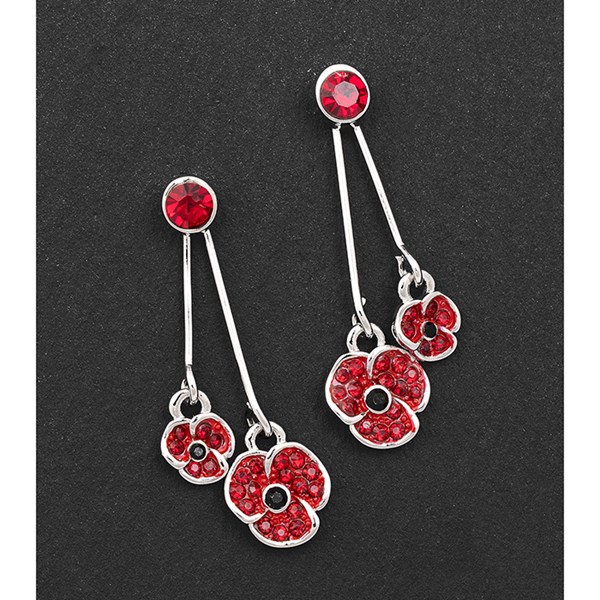 Equilibrium Double Poppy Earrings