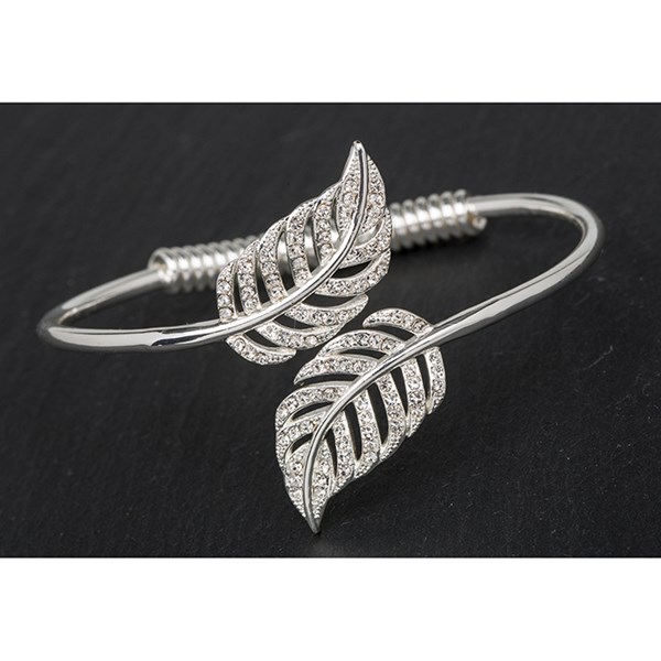 Equilibrium SP Feathers Open Bangle