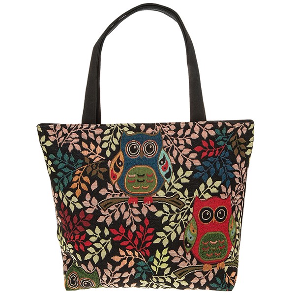Equilibrium Midnight Owls Large Tote Bag