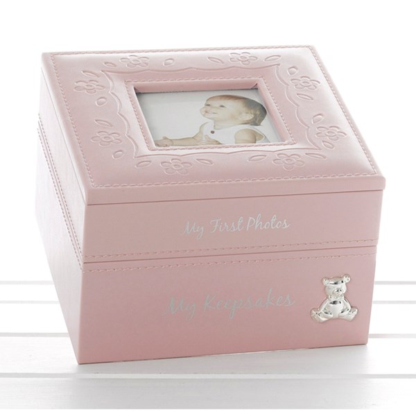 Baby Girl Keepsake & Photo Box