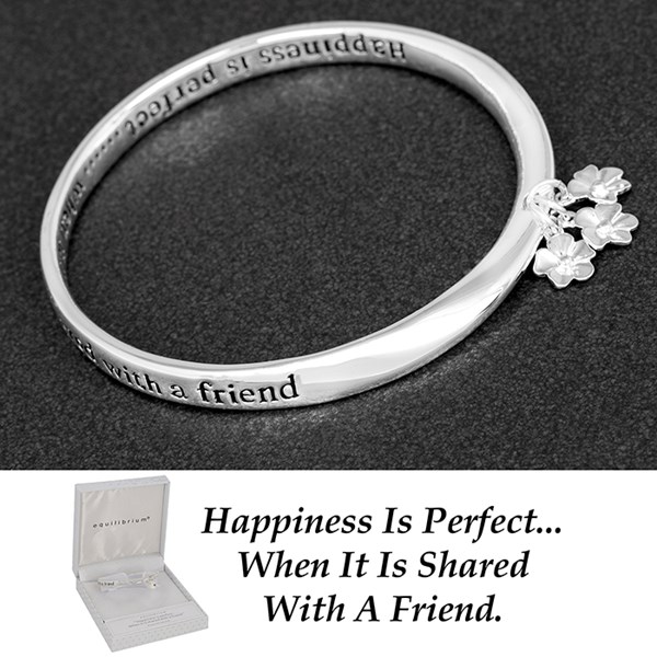 Equilibrium Dangle Flower Bangle Friend