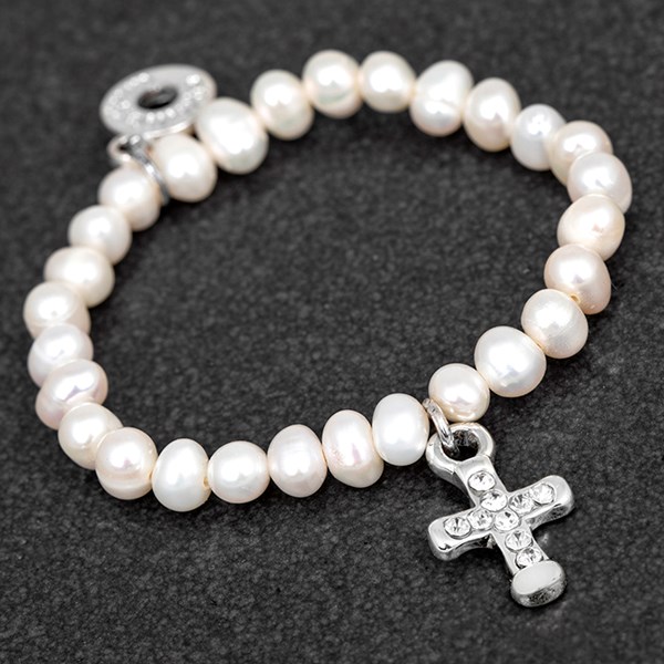 Equilibrium Freshwater Pearl Christening Bracelet