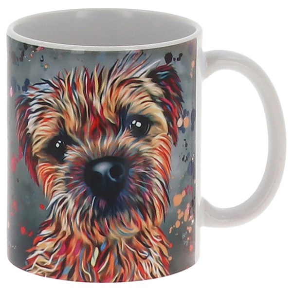 Aquamarine Border Terrier Mug
