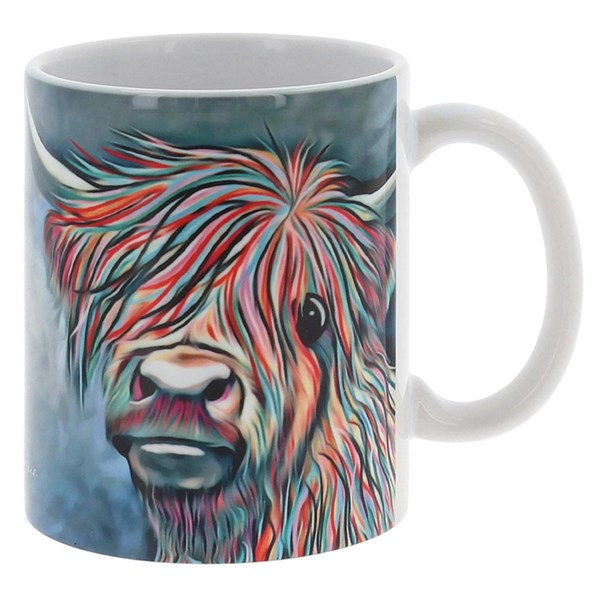 Aquamarine Highland Cow Mug