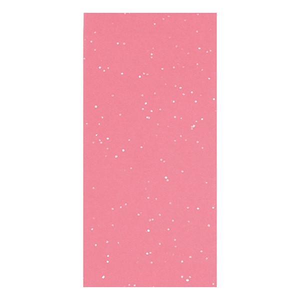 6 Sheet Glitter Tissue Baby Pink