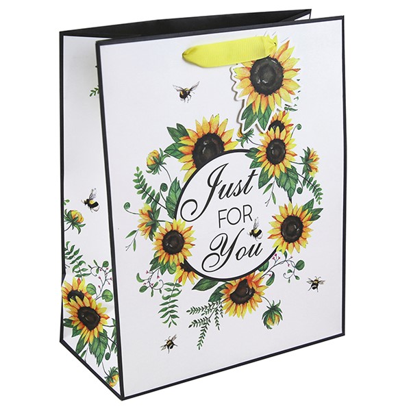 Sunflower Bees Large Bag