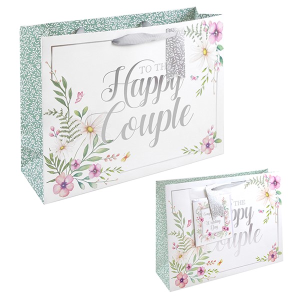 Wedding Floral Shopper Bag & Card