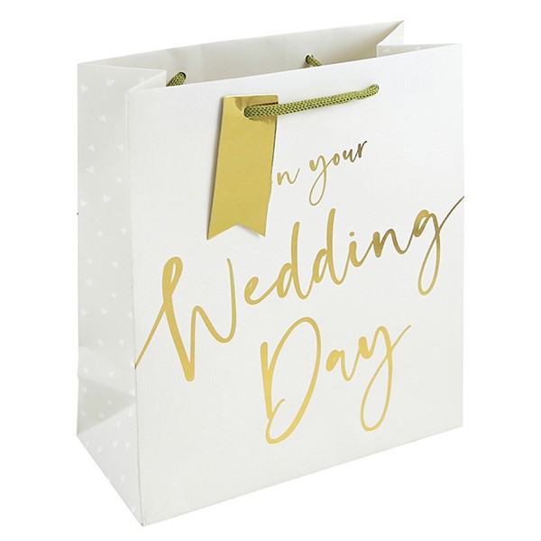 Wedding Day Script Gift Bag Medium