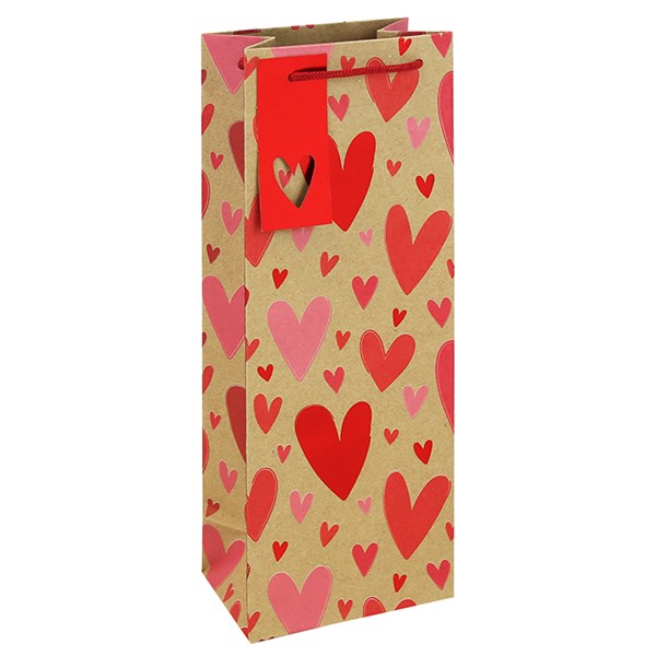 Kraft Hearts Bag Bottle