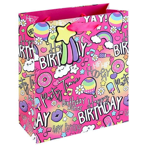 Girly Text Bag Medium