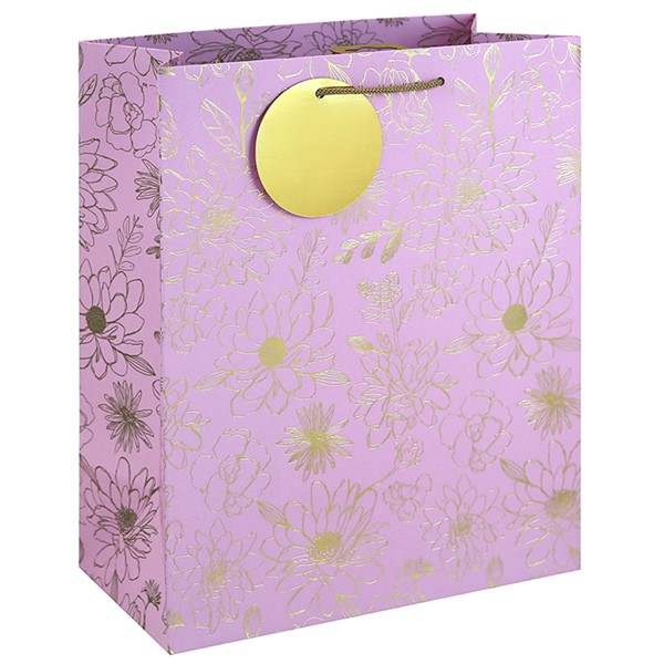 Golden Floral Bag Large