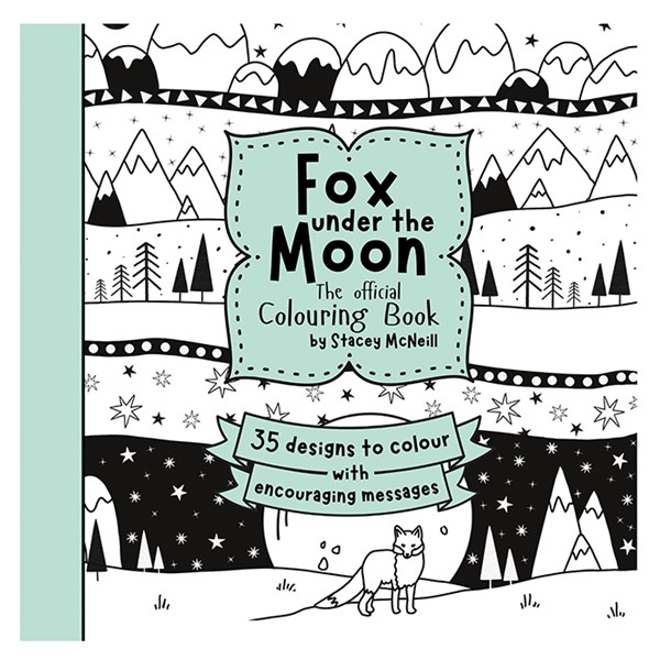 Fox Under The Moon Colouring Book