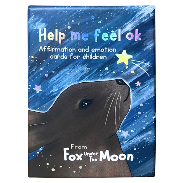 Fox Under The Moon Affirmation Cards: Help Me Feel Ok