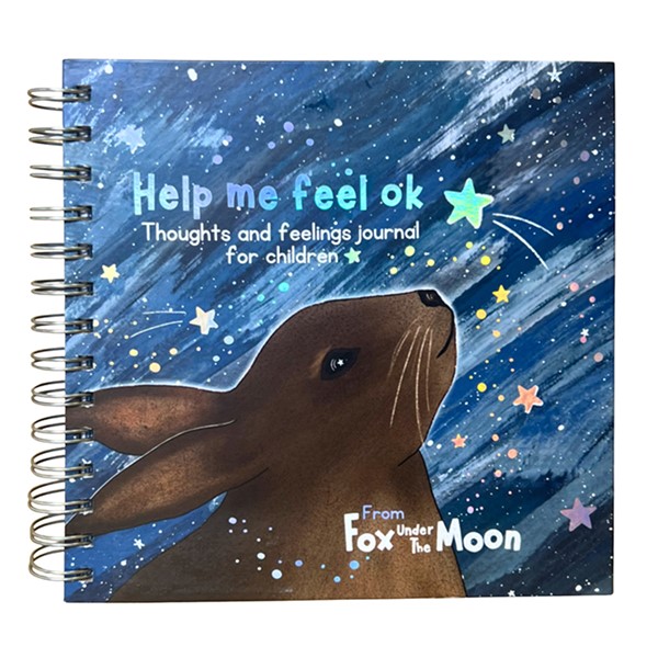 Fox Under The Moon Wiro-Bound Journal: Help Me Feel Ok