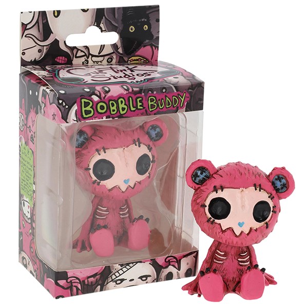 Gus Fink Stitch Bear Pink Boogily Head Bobble Buddy