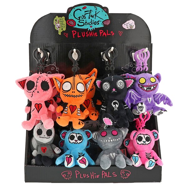 Gus Fink Plush Clip CDU 24 Pcs, 8 Asstd