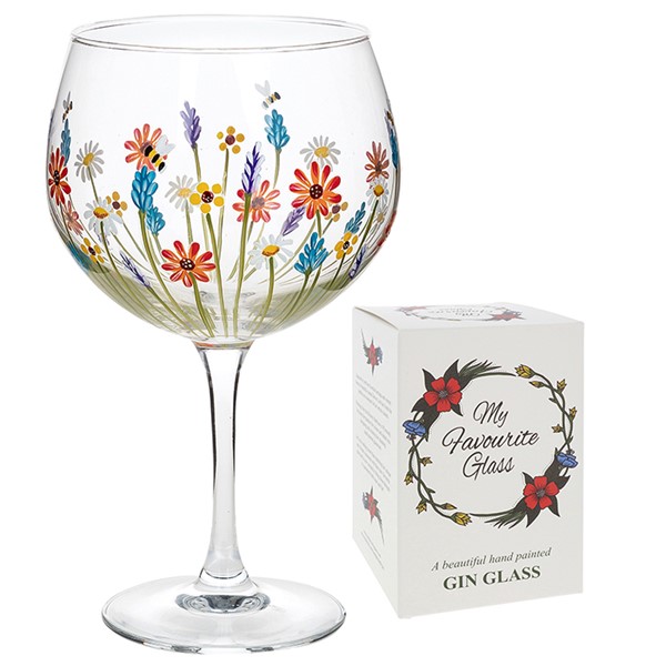 My Favourite Glass Daisy Meadow Gin Glass