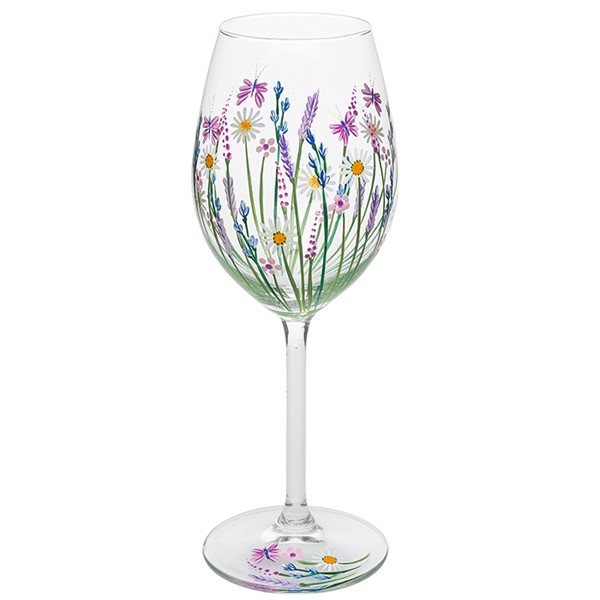 My Favourite Glass Butterfly Meadow Wine Glass