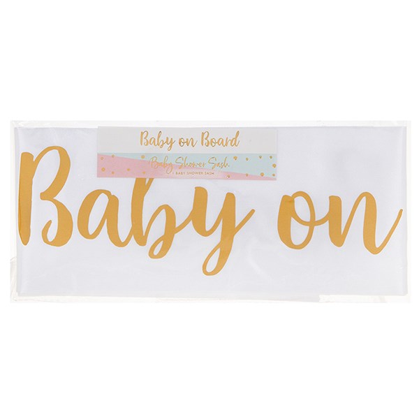 Party Baby On Board Sash