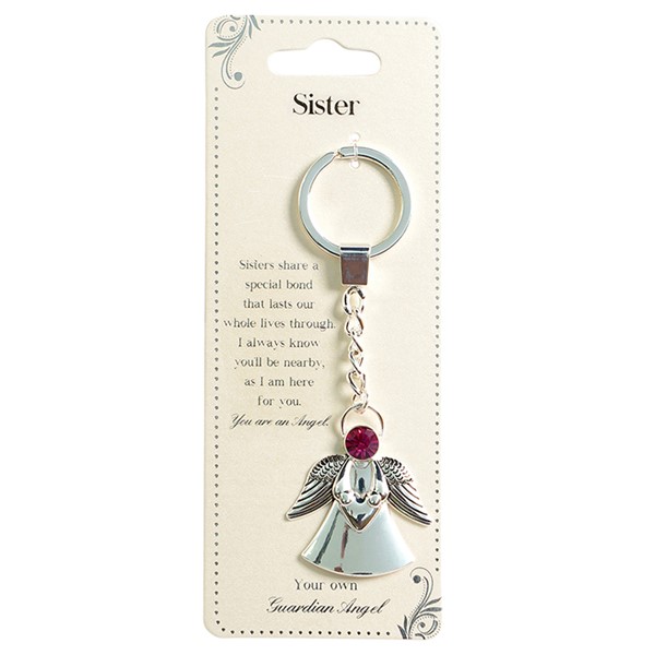 Guardian Angel Keychain Sister