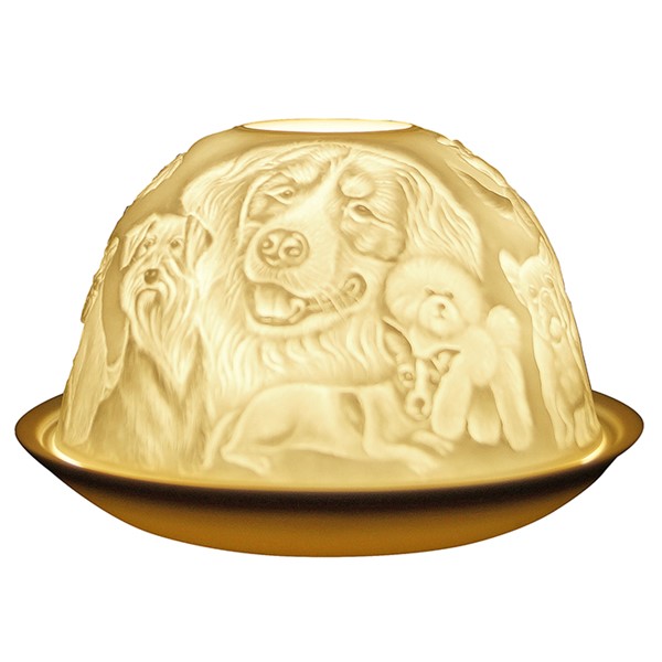 Nordic Lights Candle Shade Dogs