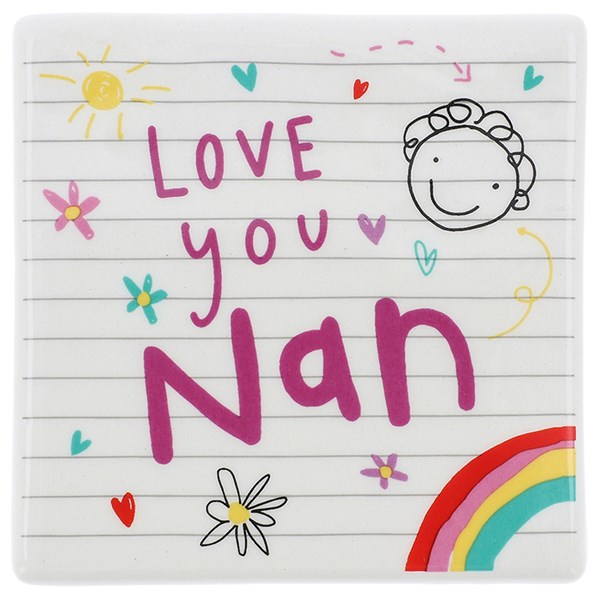School Book Coaster Nan
