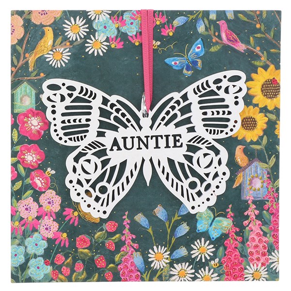 Etched Wooden Plaque Auntie
