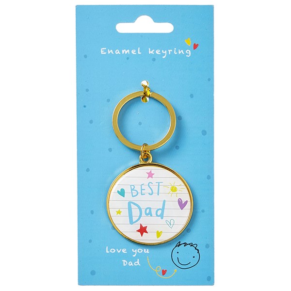 Scribble Keyring Best Dad