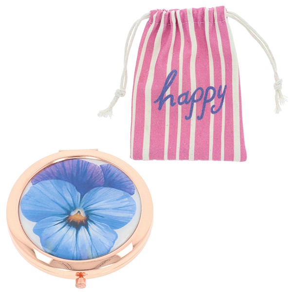Pansy Compact Mirror