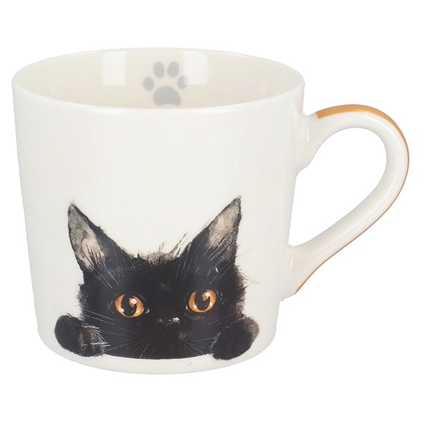 Pawsome Black Cat Mug