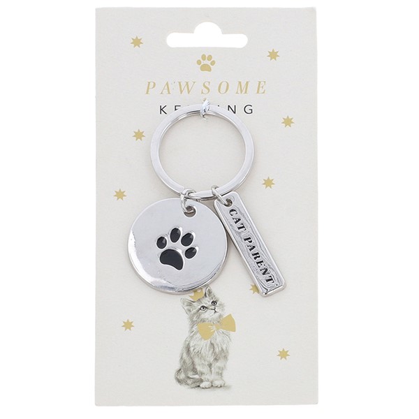 Pawsome Cat Keyring