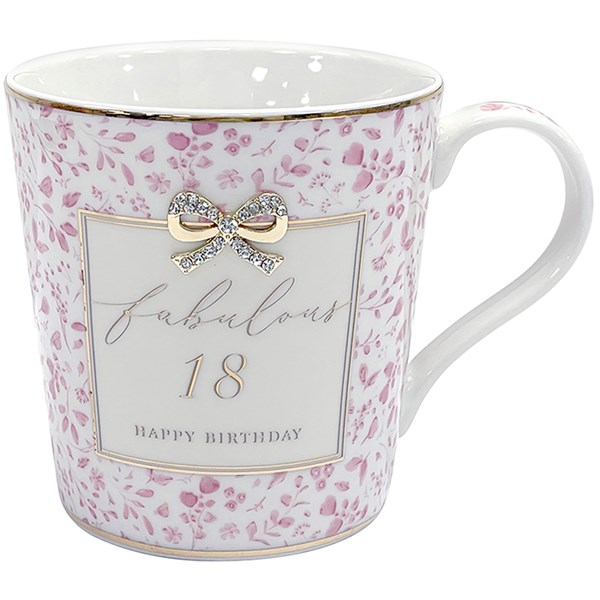 Hearts Design Mug 18th Birthday