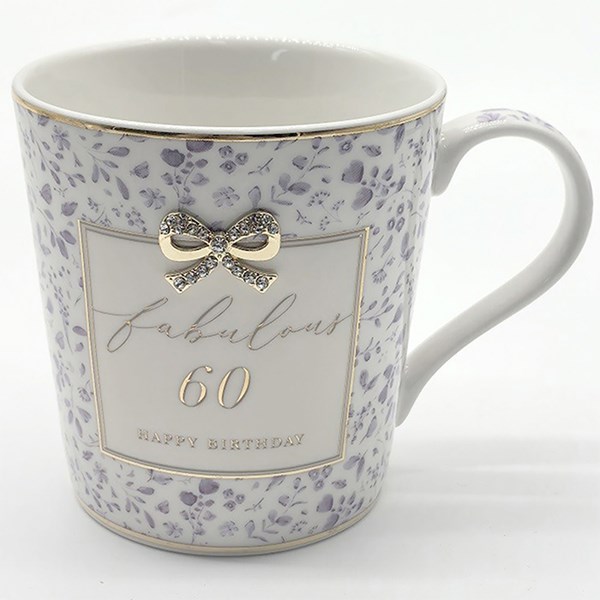 Hearts Design Mug 60th Birthday