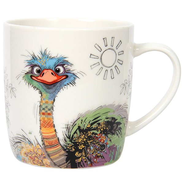 Bug Art Mug Oscar Ostrich