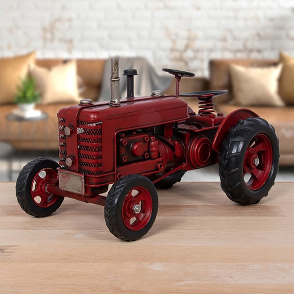 Tin Transport Tractor Red