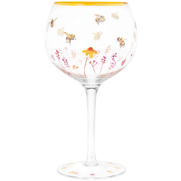 Busy Bees Gin Glass
