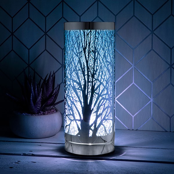 Tall Cylinder Aroma Lamp Blue