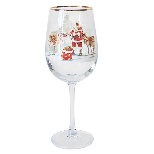 Macneil Santa Wine Glass