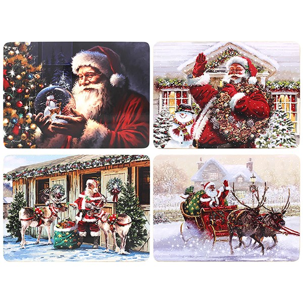 Macneil Jolly Santa Placemats Set of 4