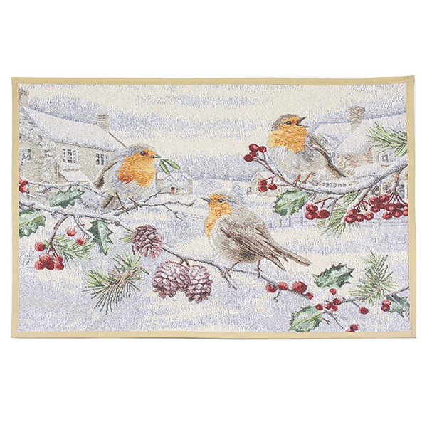 Macneil Xmas Robins Door Mat