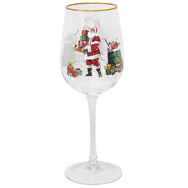 Macneil Traditional Santa Wine Glass