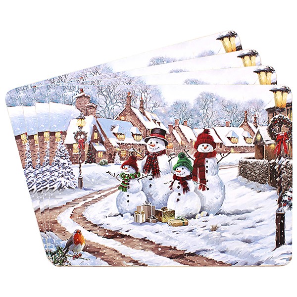 Macneil Snowman Placemats Set of 4
