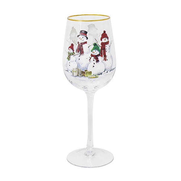 Macneil Snowman Wine Glass