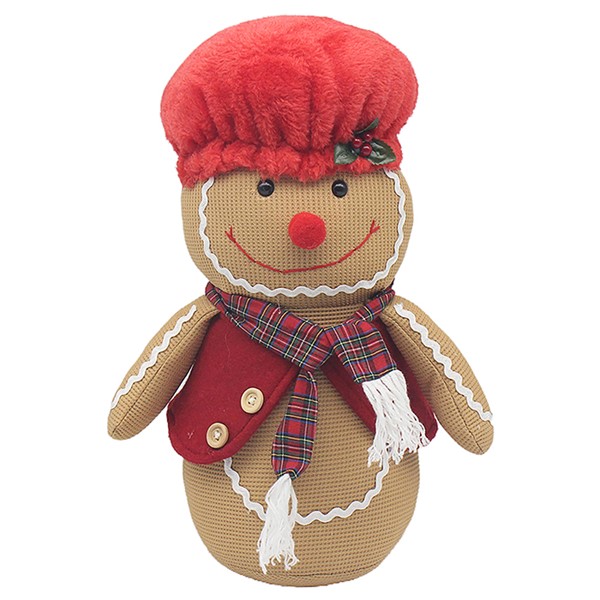 Xmas Antique Pal Doorstop Gingerbread Man