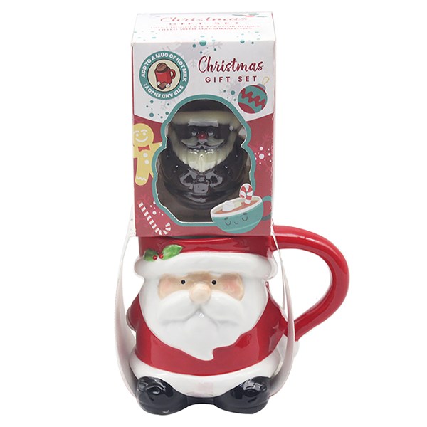 Xmas Chocolate Bomb & Mug Santa