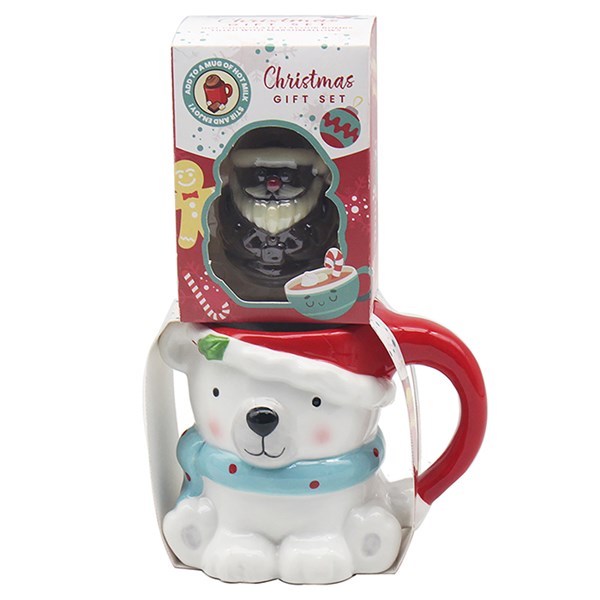 Xmas Chocolate Bomb & Mug Bear