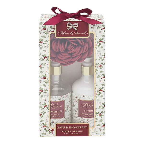 Xmas Madelaine Red Winter Berries Bath & Shower
